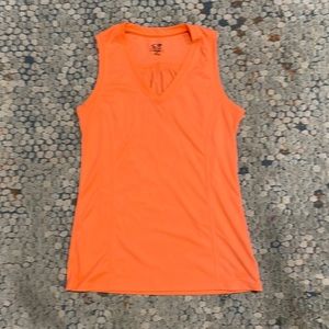 Neon Orange Workout Top